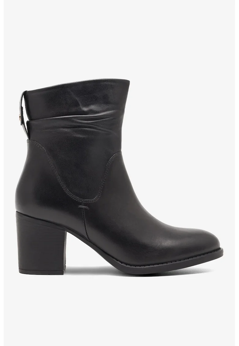 Ghete dama  5905588086871, Piele naturala, Negru, Negru