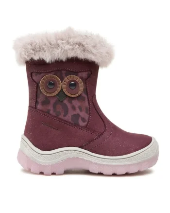 Ghete copii, 80919,  Piele nabuc, Violet