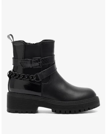 Ghete dama  5905588102892, Sintetic, Negru, Negru