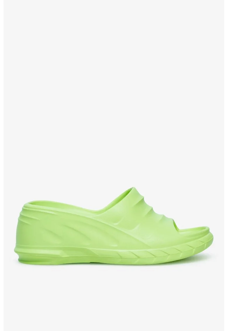 Papuci dama  5905588522720, Sintetic, Verde, Verde