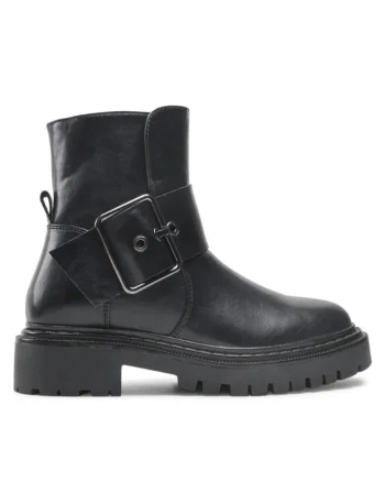 Botine dama,  590486222818136, Sintetic, Negru