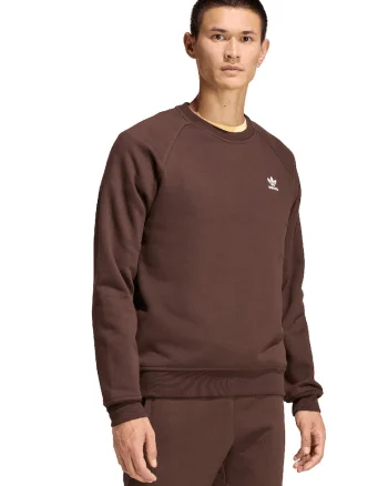 Bluza de trening cu decolteu la baza gatului si maneci raglan, Maro inchis