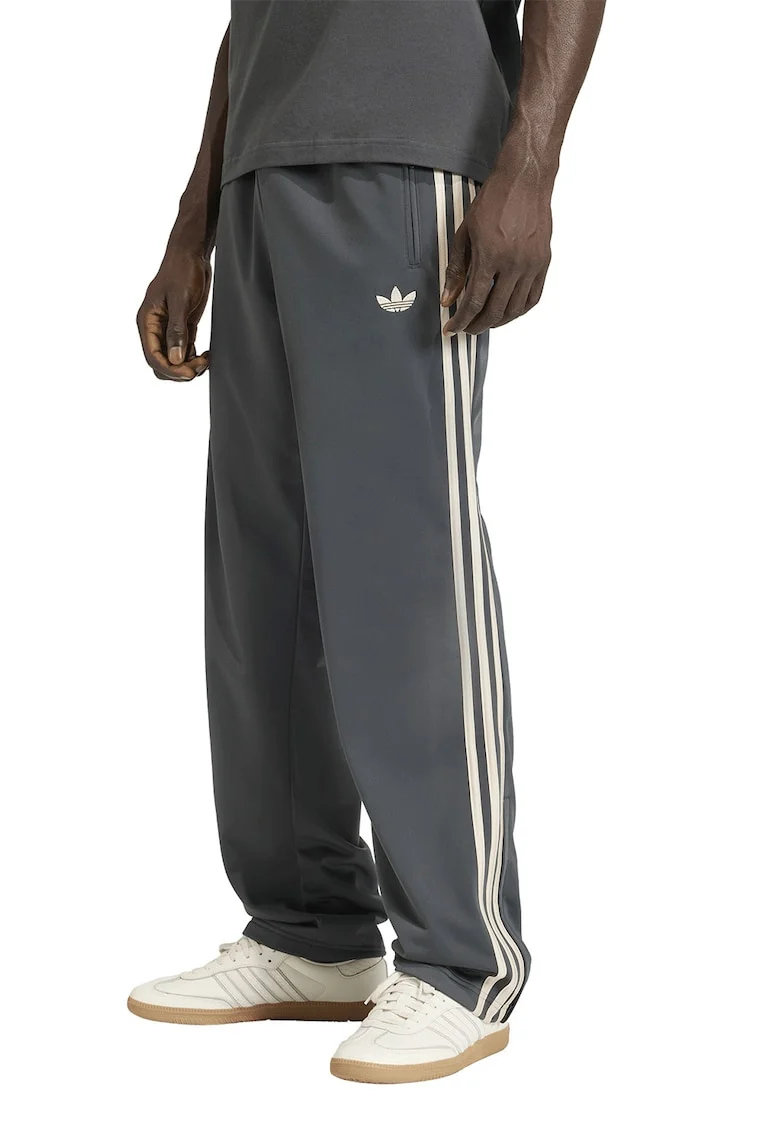 Pantaloni de trening cu talie elastica Firebird, Alb fildes/Gri