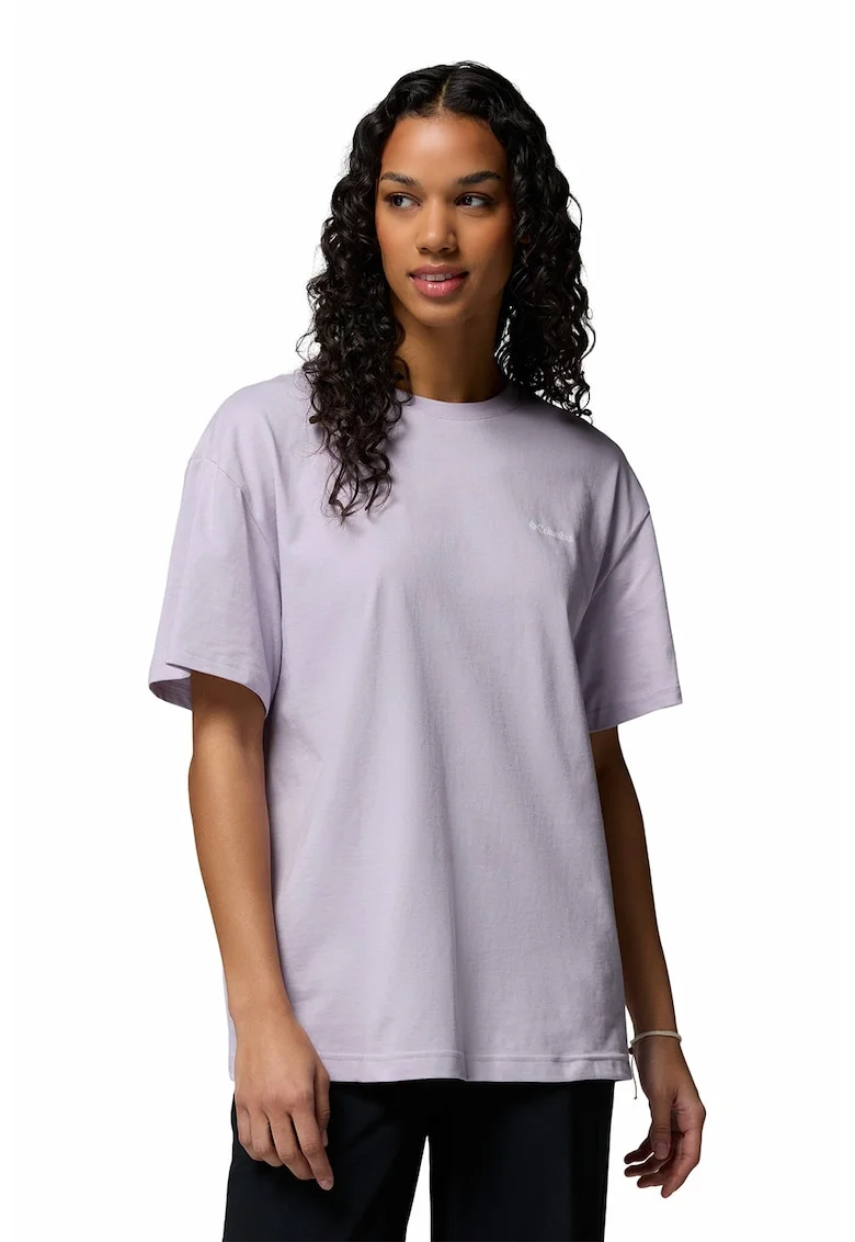 Tricou din bumbac organic Rolling Bend™, Alb/Galben/Lila