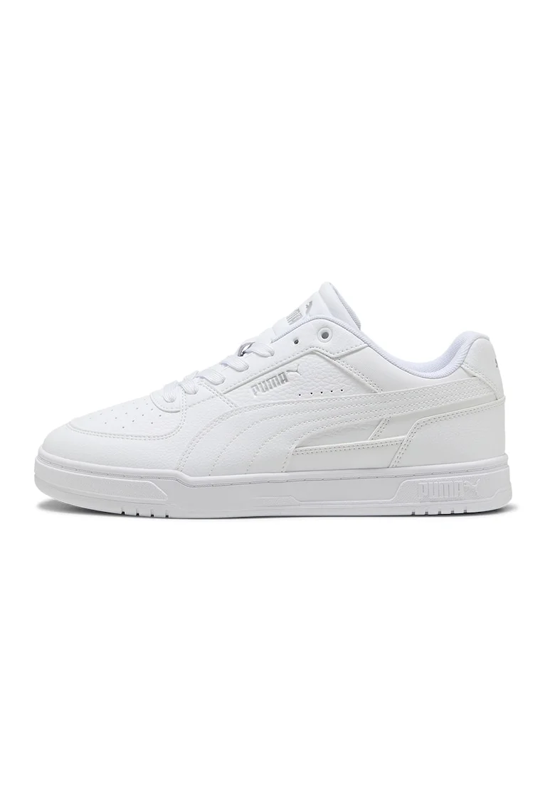 Pantofi sport Caven III din piele ecologica cu detalii perforate, Alb optic