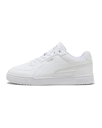 Pantofi sport Caven III din piele ecologica cu detalii perforate, Alb optic