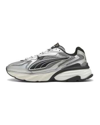 Pantofi sport Fade Nitro din material textil cu garnituri sintetice, Negru/Argintiu