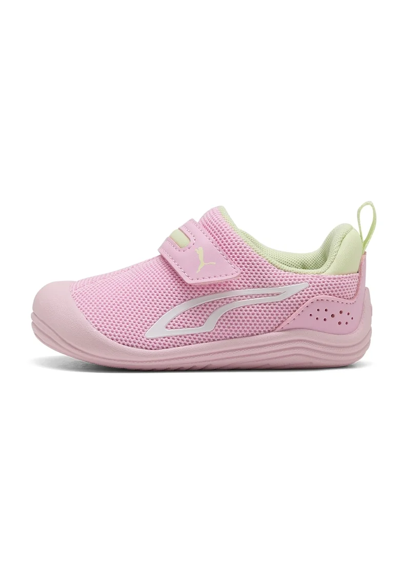Pantofi sport Kitten de plasa cu banda velcro, Roz pastel