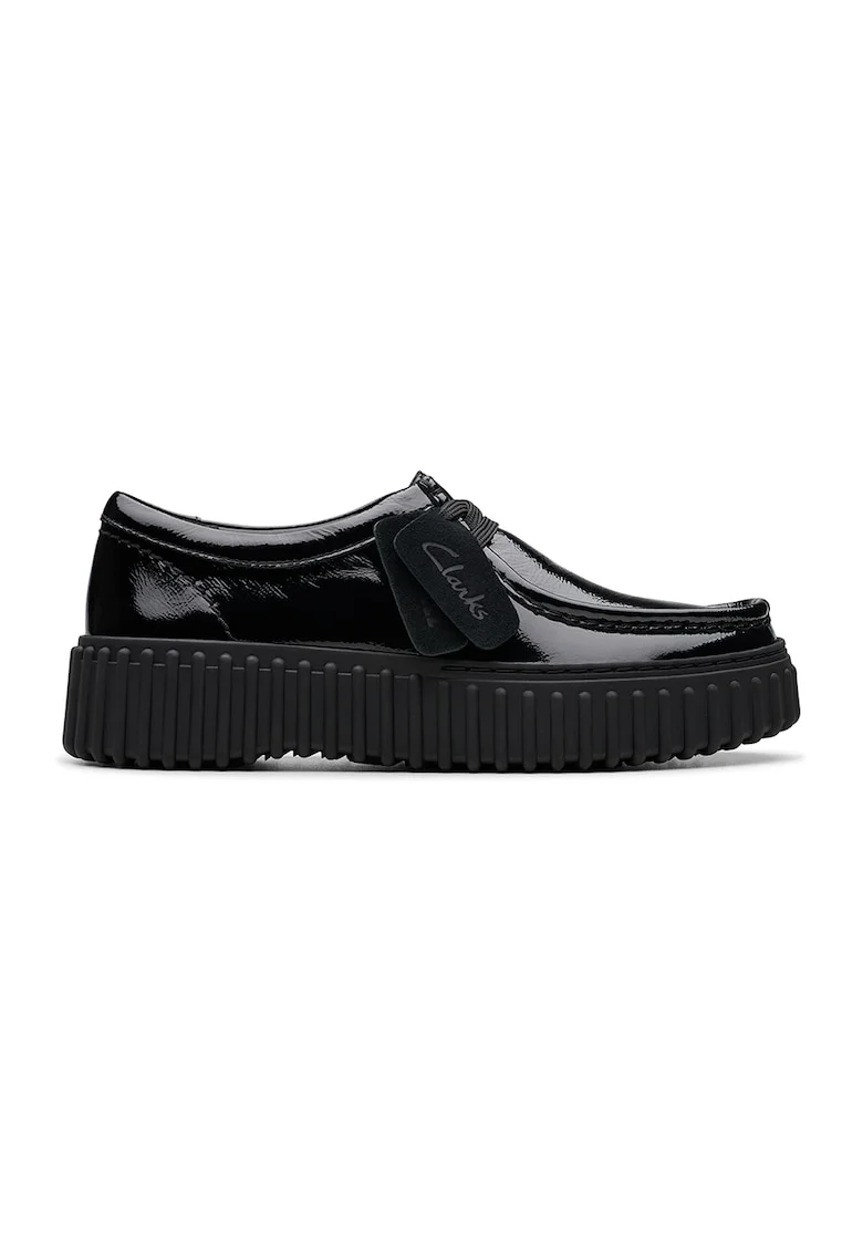 Mocasini de piele Torhill, Negru stins