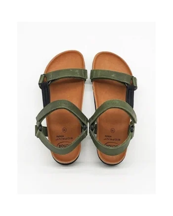 Sandale  MF230091043, verde, talpa antiderapanta, material nabuc,