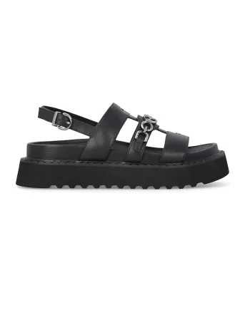 Sandale din piele Kate, Negru