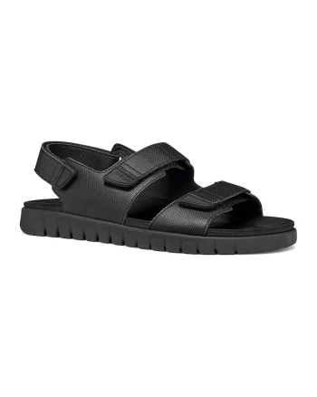 Sandale din piele Normcore, Negru
