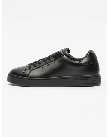 Pantofi sport low-cut de piele, Negru