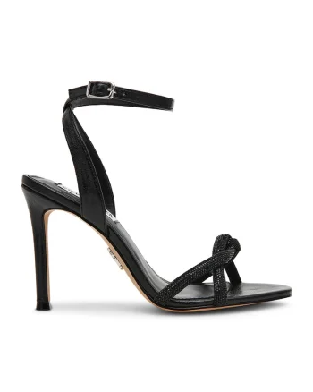 Sandale stiletto cu strasuri Jewells, Negru