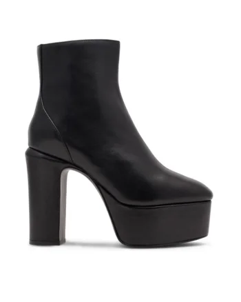 Botine dama,  590558800459238, Piele naturala, Negru