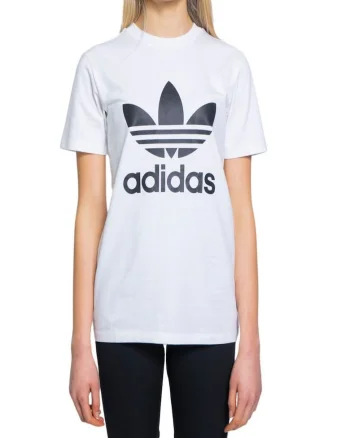 Tricou dama, 9206293, Logo, Alb, Alb