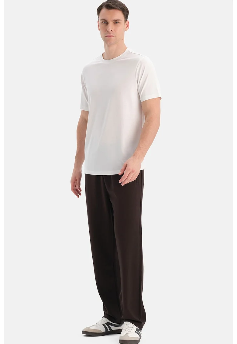 EROS, Pantaloni de trening cu talie ajustabila, Maro inchis