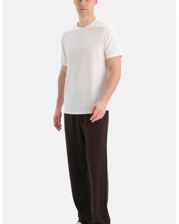 EROS, Pantaloni de trening cu talie ajustabila, Maro inchis