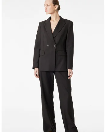 Pantaloni drepti cu dungi, Negru