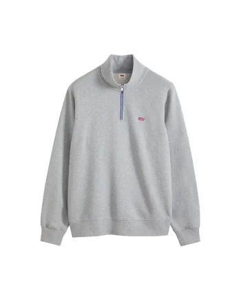 Bluza de trening cu fermoar scurt Original Housemark, Gri