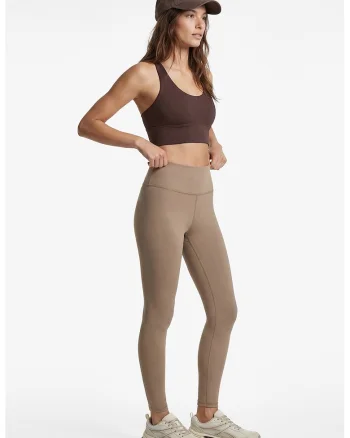 Colanti slim-fit cu talie inalta, Caramel