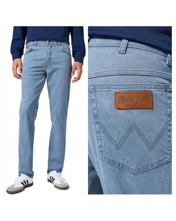 Blugi slim cu talie joasa Texas, Albastru