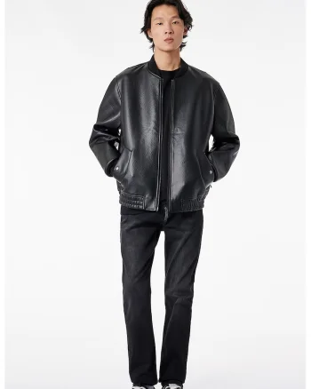 Blugi slim fit Brad, Negru
