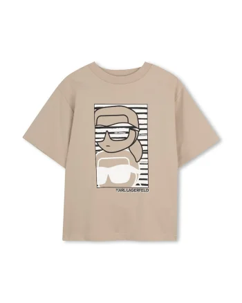Tricou cu imprimeu logo, Negru stins/Alb optic/Bej deschis