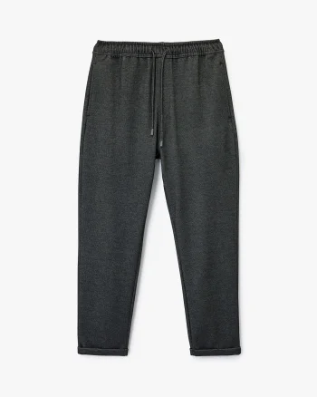 Pantaloni texturati de trening cu buzunare laterale, Gri antracit