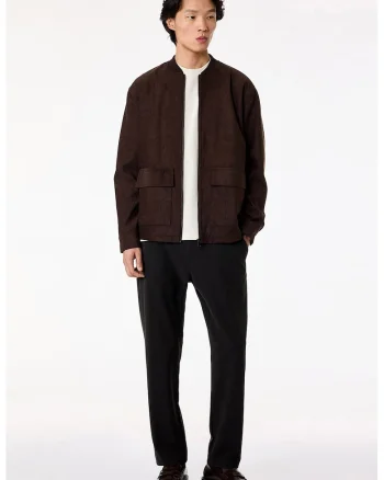 Pantaloni chino regular fit, Maro inchis