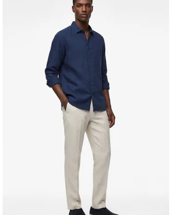 Camasa regular fit din bumbac, Bleumarin