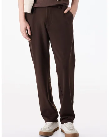 Pantaloni cu croiala dreapta, Maro inchis