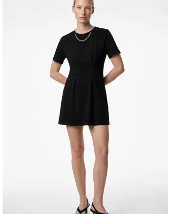Rochie-tricou cu lant, Negru
