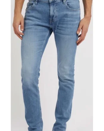 Pantaloni  albastru din bumbac, Albastru
