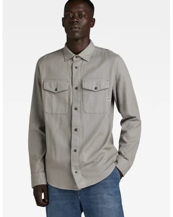 Camasa slim fit Marine, Grej