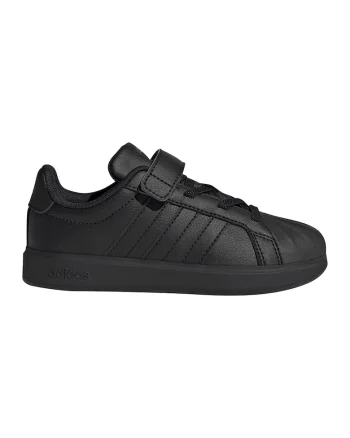 Pantofi sport StreetTalk din piele ecologica cu velcro, Negru/Gri