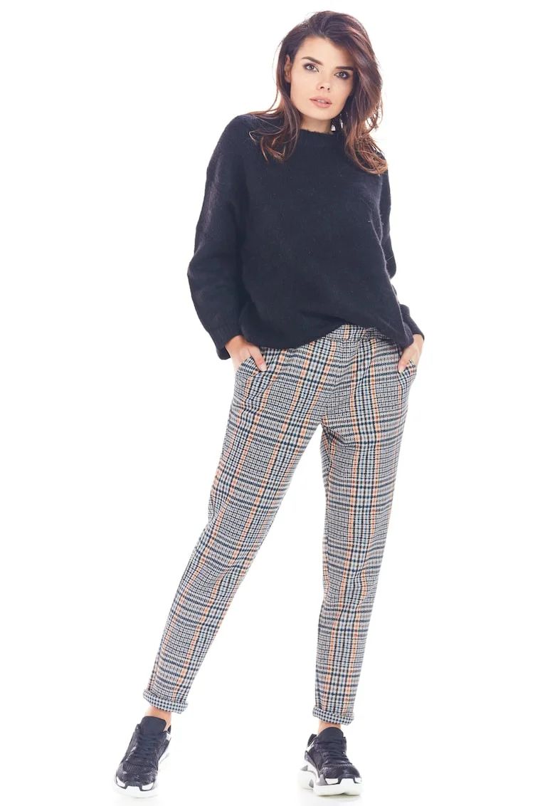 Pantaloni Lungi Carouri Poliester A365, Albastru inchis
