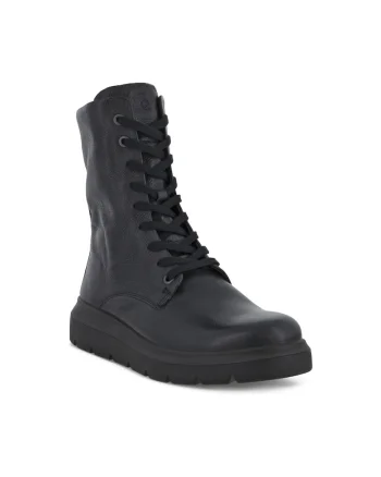 Ghete dama,  Piele naturala, Negru,