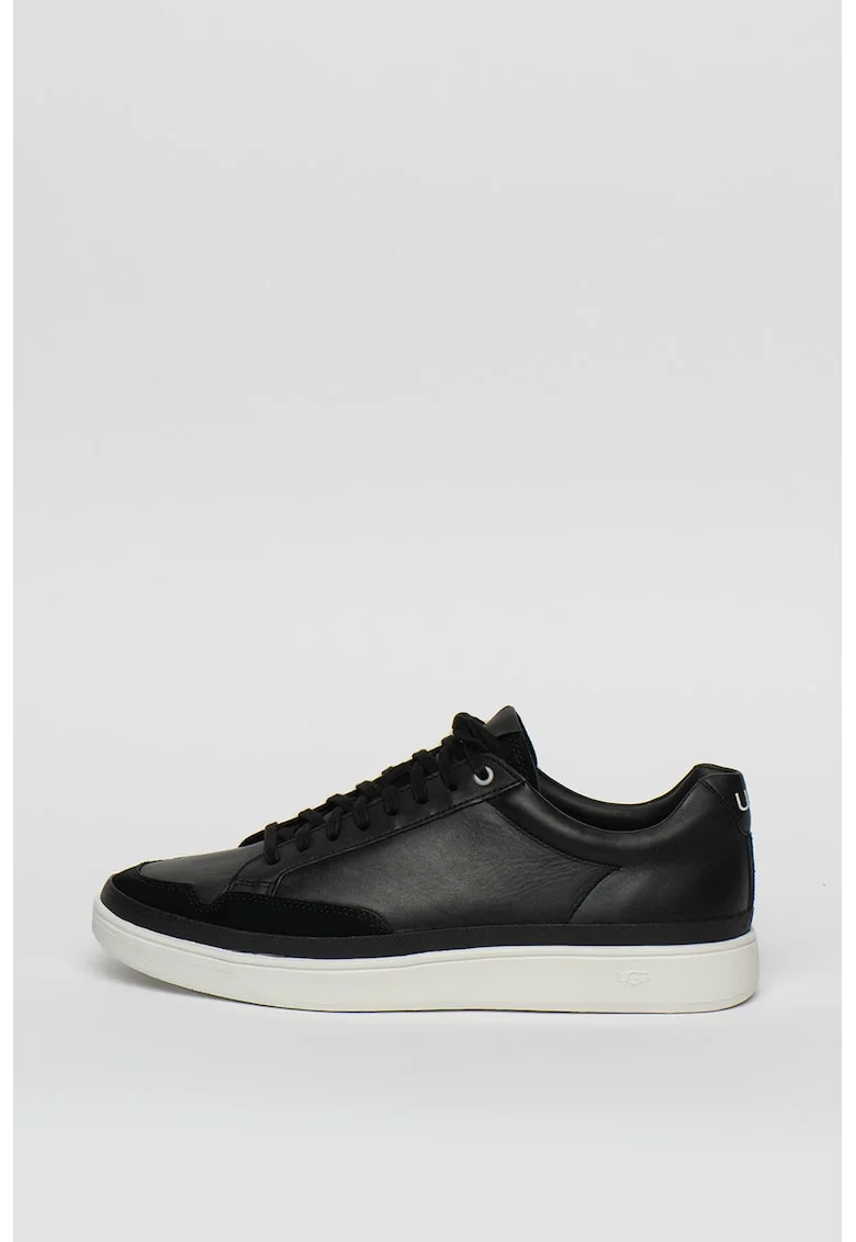 Pantofi sport de piele cu insertii de piele intoarsa South Bay, Negru, Albdasqs, Alb/Negru