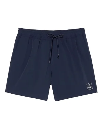 Pantaloni scurti de baie cu talie ajustabila, Albastru