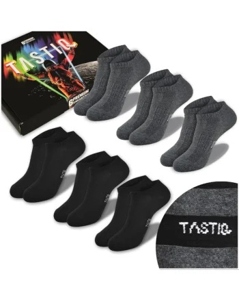 Set 6 Perechi Sosete Barbati,  Bumbac, Black Mix, Marime
