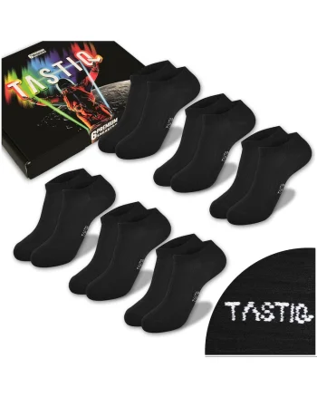 Set 6 Perechi Sosete Barbati,  PREMIUM, Bumbac, Negre