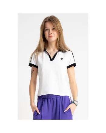 Bluza cu dungi contrastante