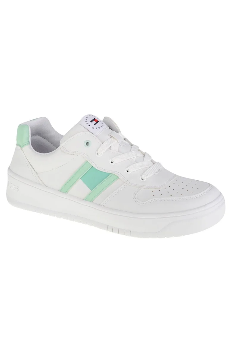 Sneakers,  Low Cut Lace-Up Sneaker T3A4-32143-1351A166, Alb,