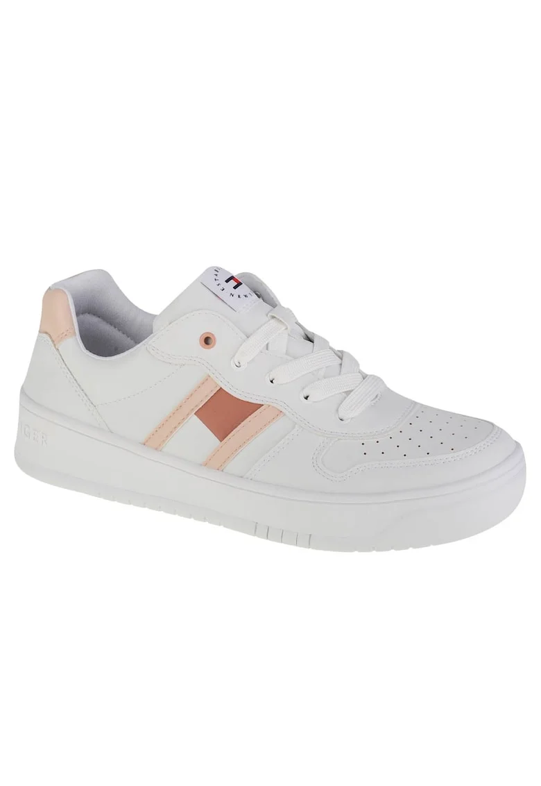 Sneakers,  Low Cut Lace-Up Sneaker T3A4-32143-1351X134, Alb,