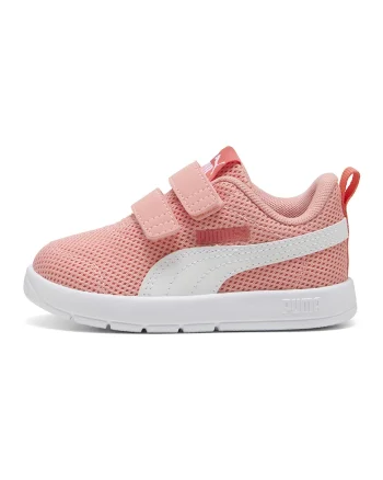 Pantofi sport Courtflex de plasa cu velcro, Piersica