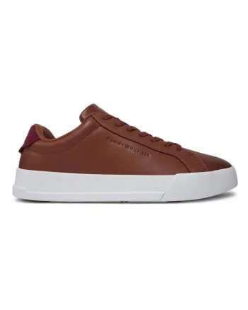 Pantofi sport din piele naturala, Maro, Maro