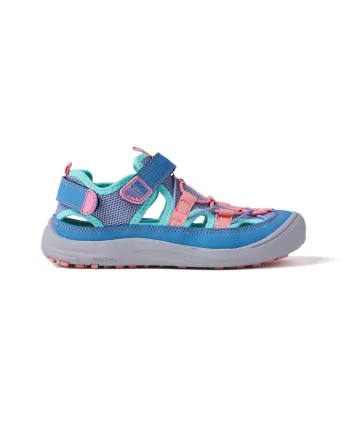 Sandale cu decupaje si velcro Hodgdon, Roz/Albastru