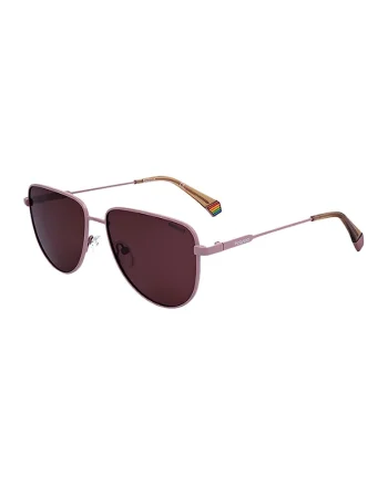Ochelari de soare unisex cu lentile polarizate, Roz stins