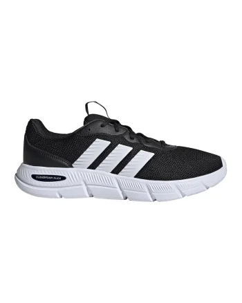 Pantofi sport Cloudfoam Flex cu insertii de piele ecologica, Negru/Alb optic